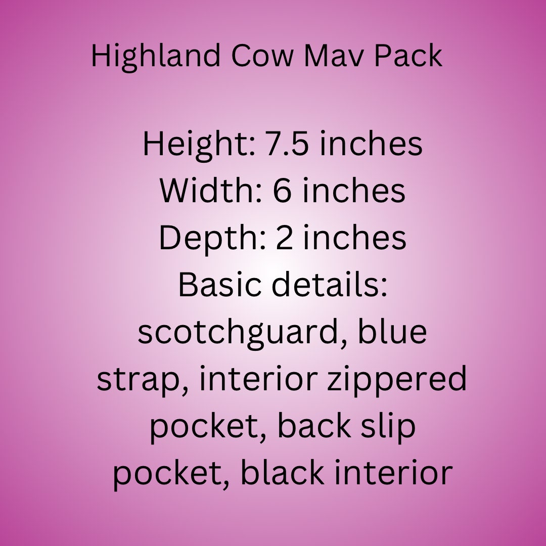 Highland Cow Mav Pack