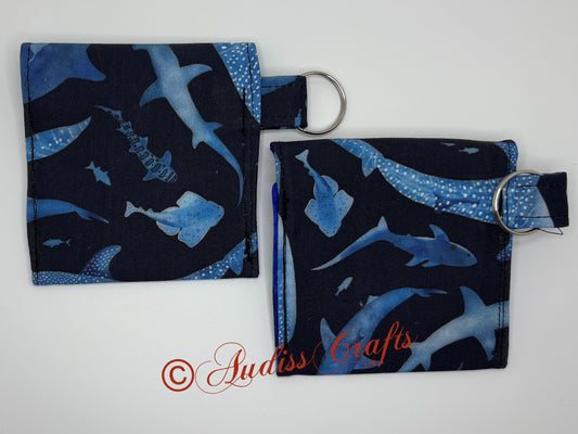 Shark keyring case