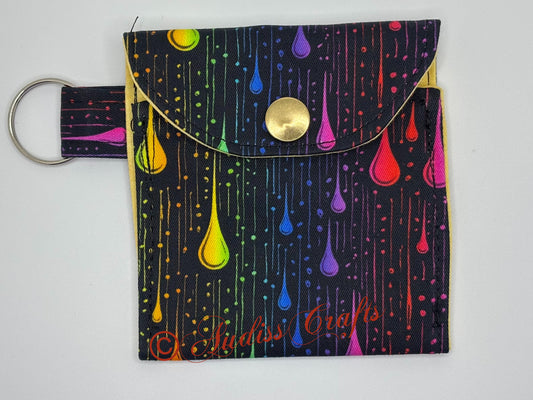Rainbow rain keyring case