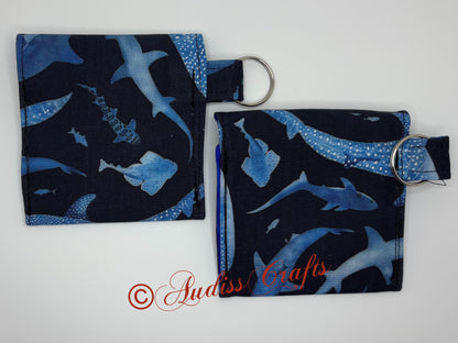 Shark keyring case